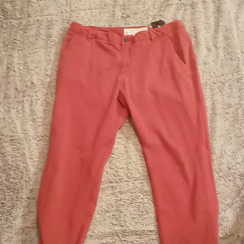 H&M cropped Pants, Salmon, Women's 12